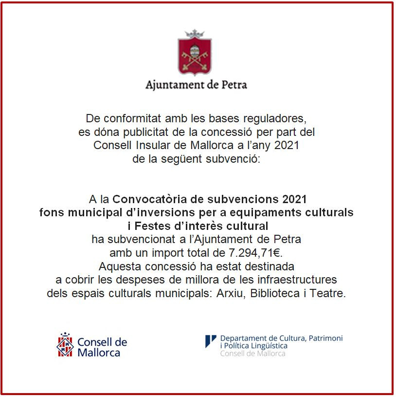 Concessio equipaments culturals 2021