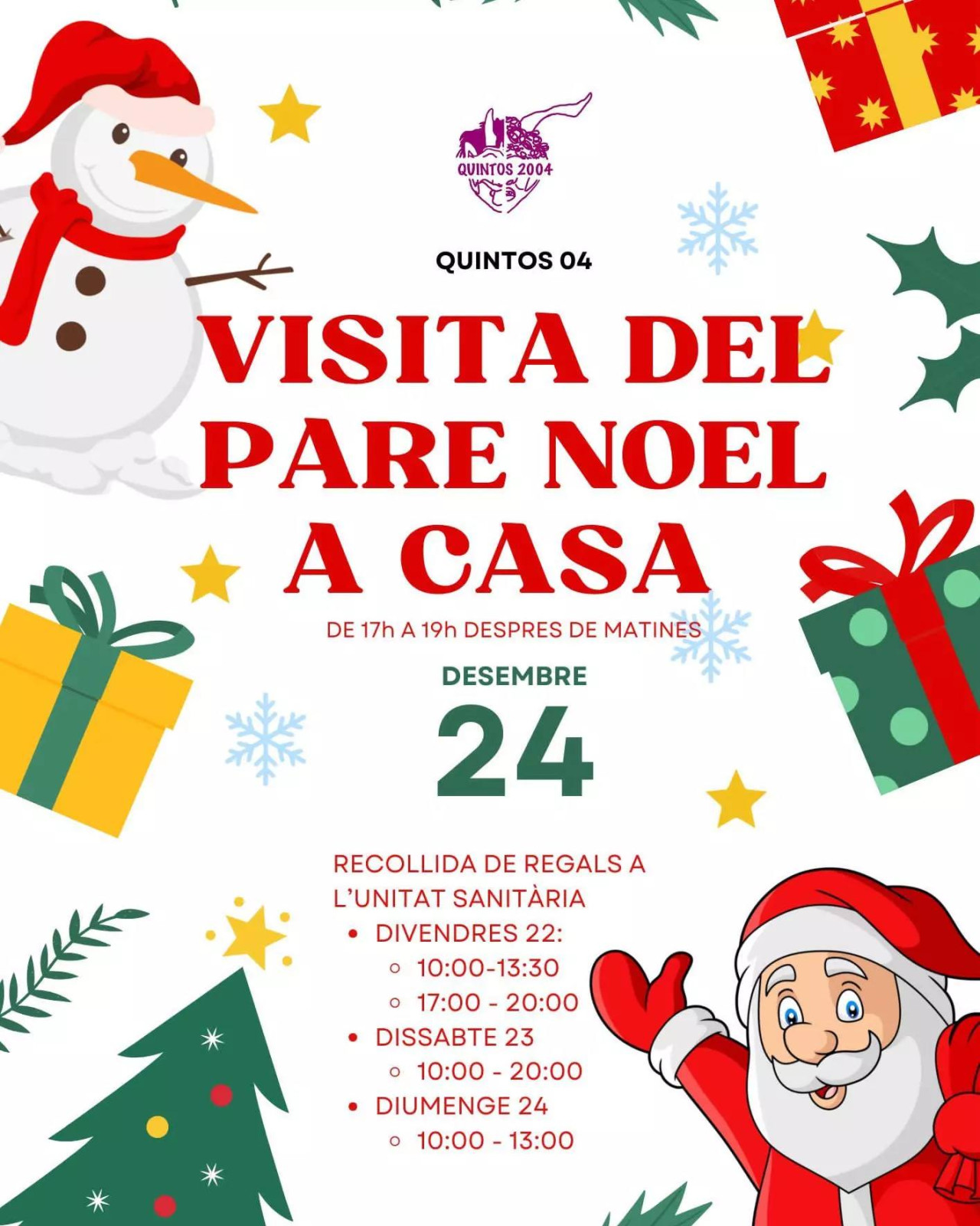 Visita del Pare Noel a casa