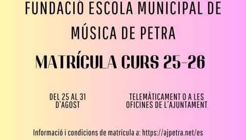 MATRÍCULA PETRA